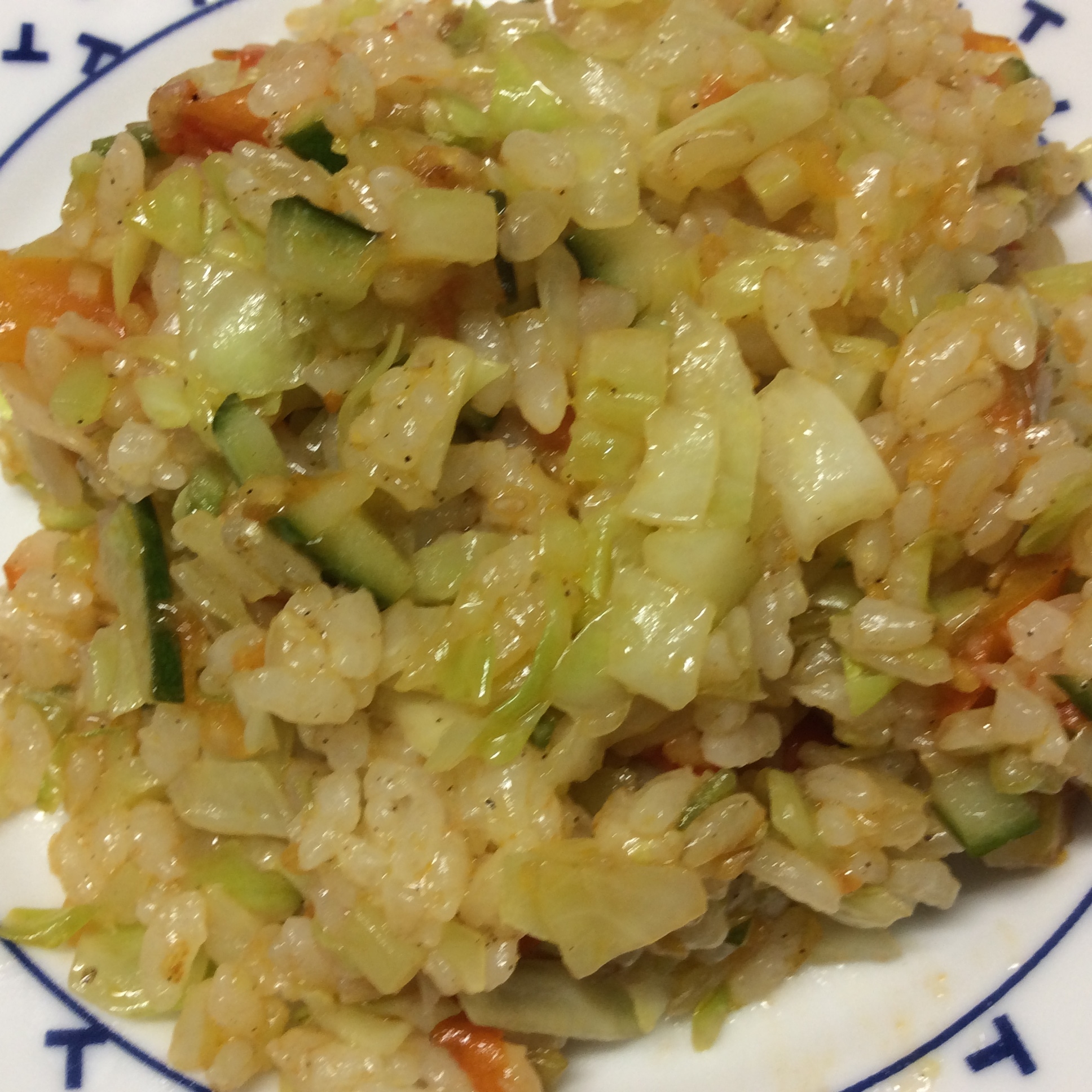 夏野菜のご飯の炒め