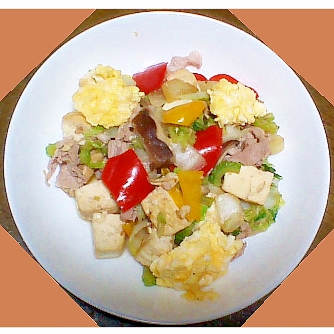 炒り豆腐（ゴーヤ・白菜・パプリカetc..）