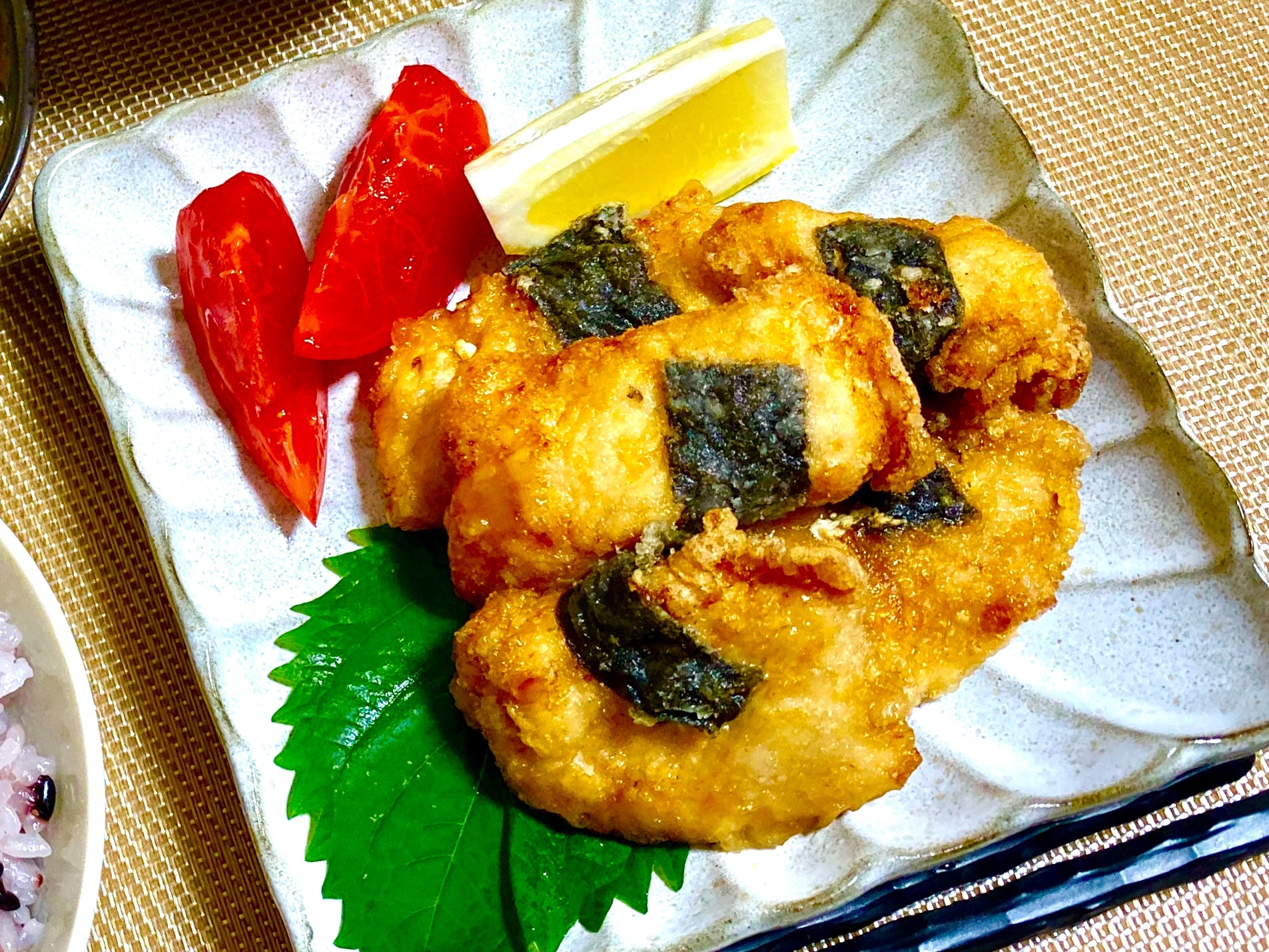 しっとり柔らか 海苔巻きチキン レシピ 作り方 By Akkunmama 楽天レシピ