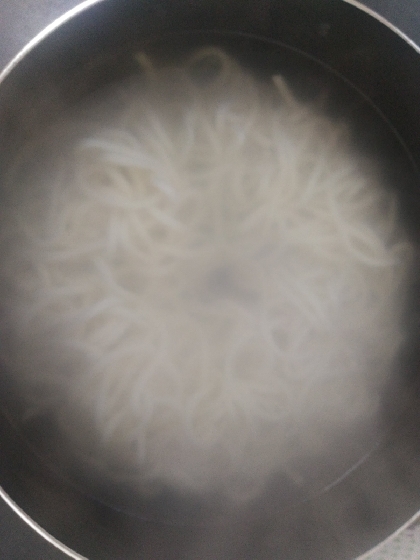 レンジで簡単、釜揚げうどん