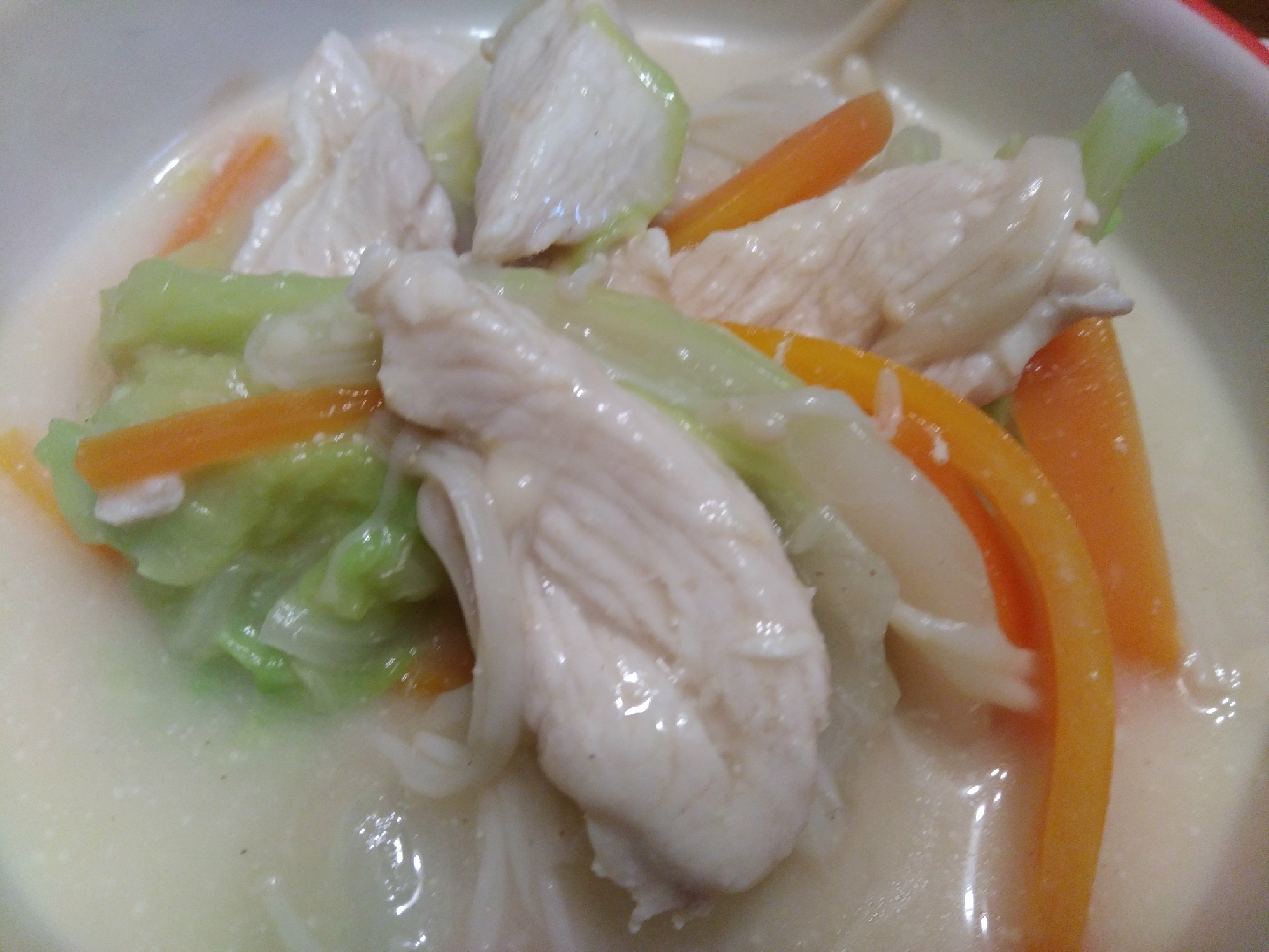 鶏肉と白菜のクリーム煮