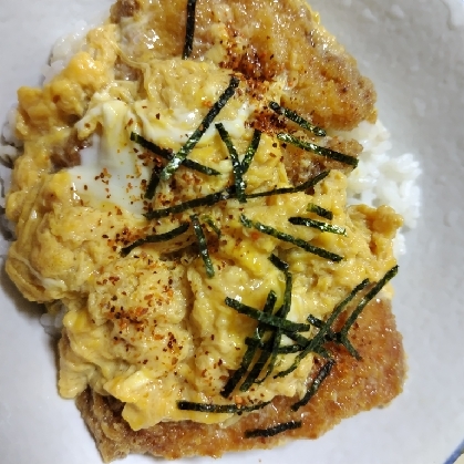 卵は１人１個♪甘めな我が家のカツ丼