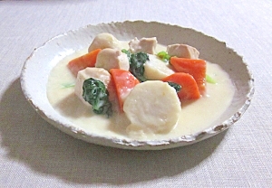 里芋と鶏肉のクリーム煮