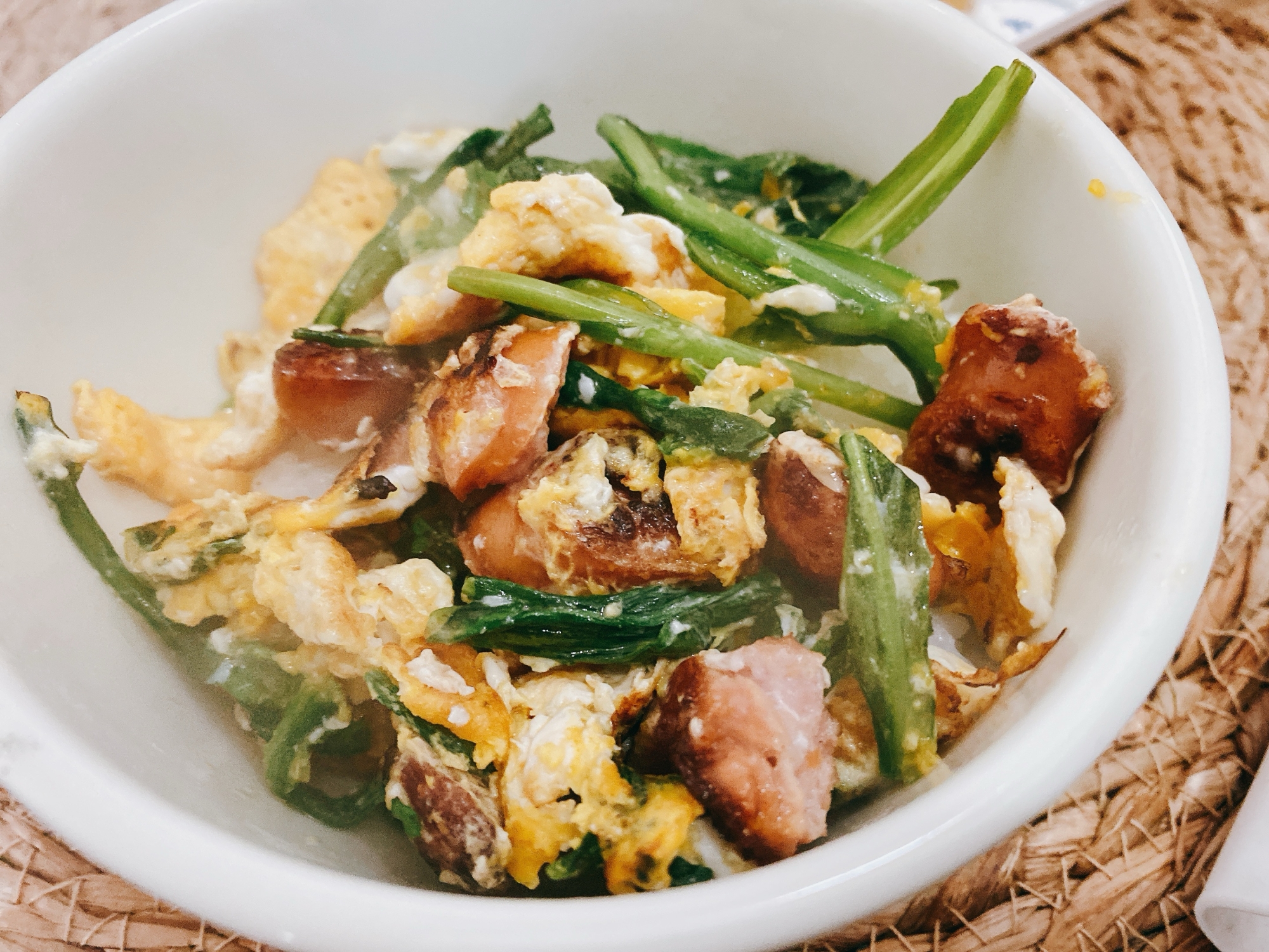 ➿ウインナーと野菜の卵炒め➿