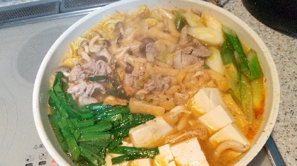 コク旨★みんなに人気の野菜たっぷり豚キムチ鍋