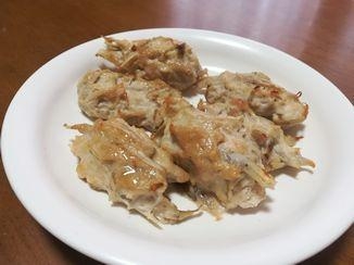 ごぼう入りの鶏つくね