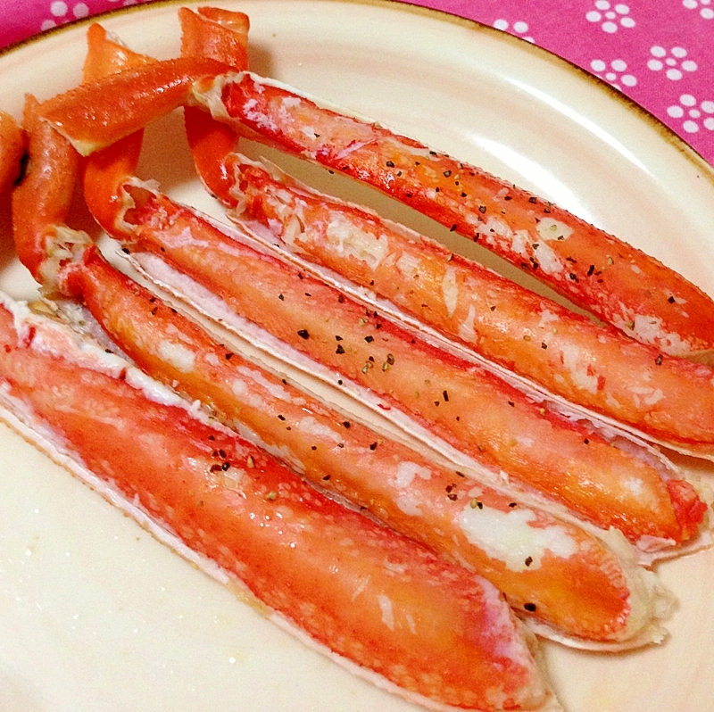 ズワイガニのレモンバター焼き レシピ 作り方 By ゆず茶55 楽天レシピ