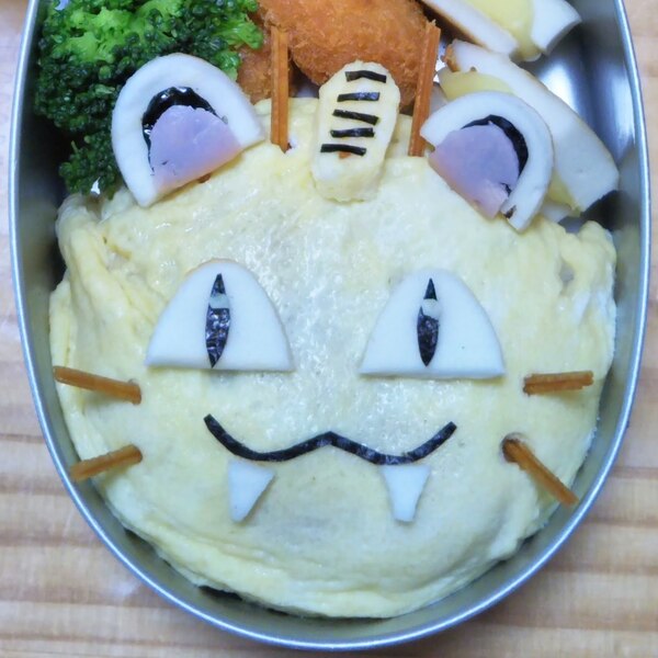 キャラ弁 ニャースでニャースなオムライス弁当 レシピ 作り方 By Goma 楽天レシピ キャラ弁 ニャースでニャースなオムライス弁当 レシピ 作り方 By Goma 楽天レシピ