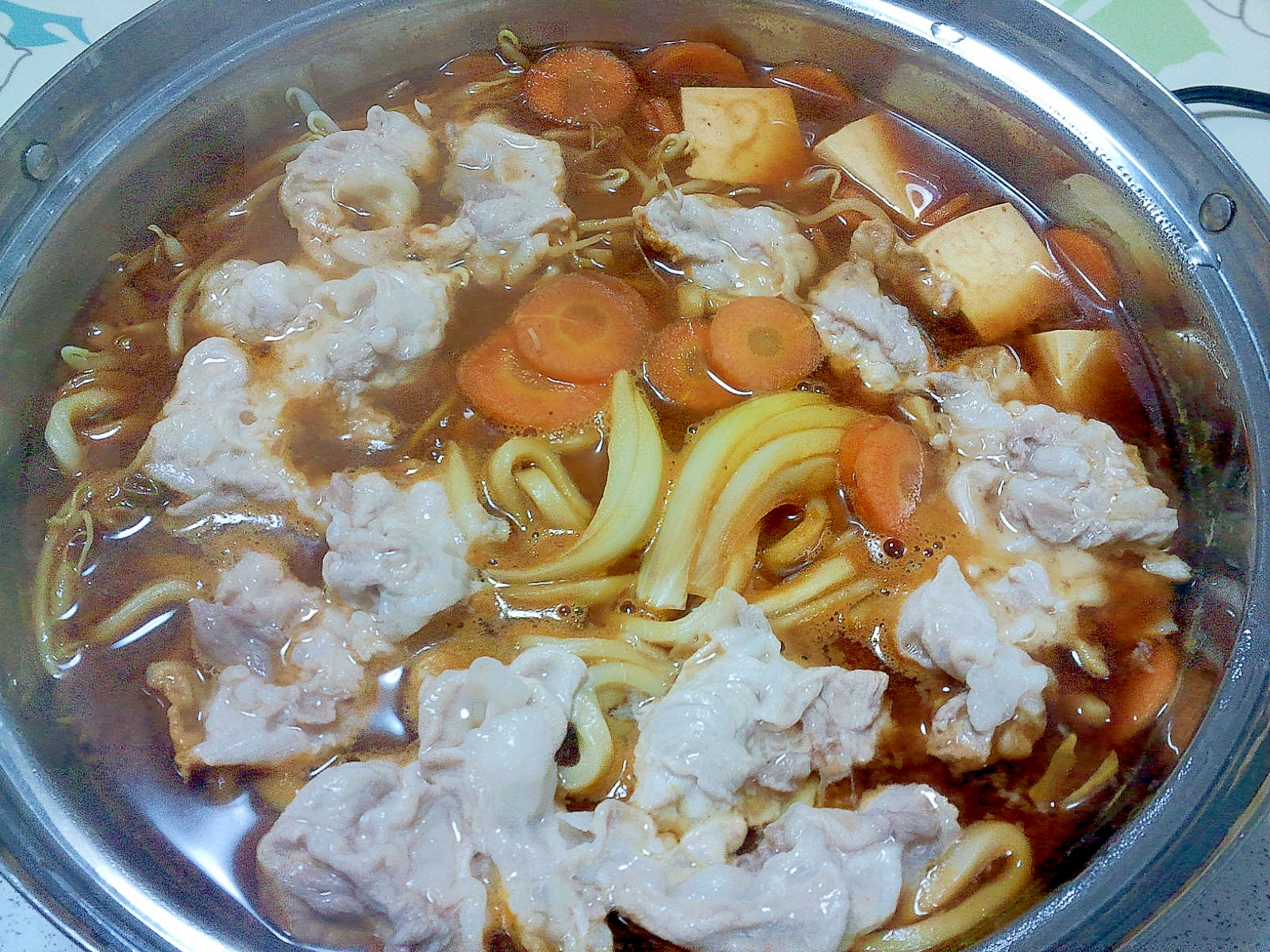 赤味噌うどん鍋++