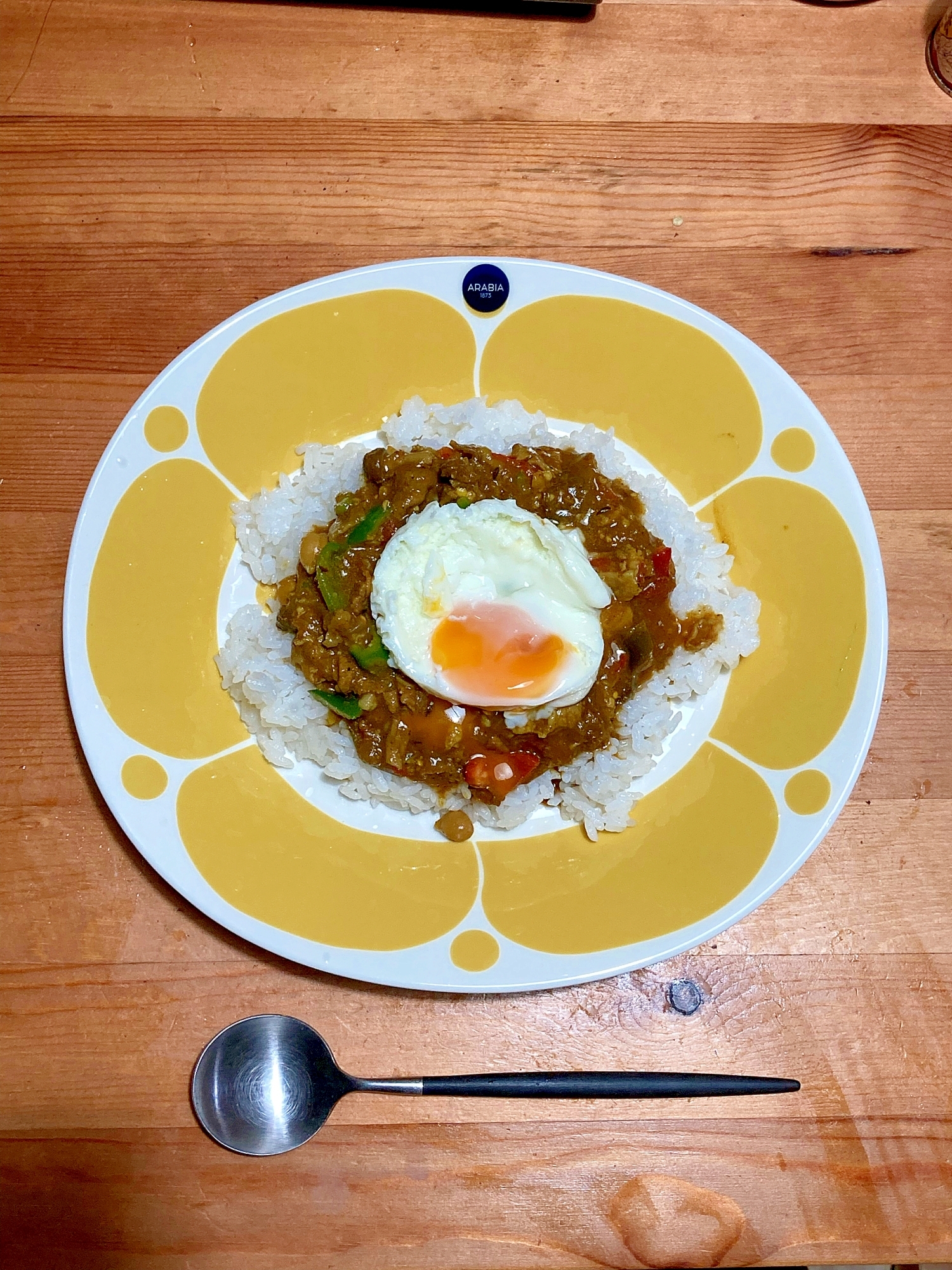 ひよこ豆のドライカレー