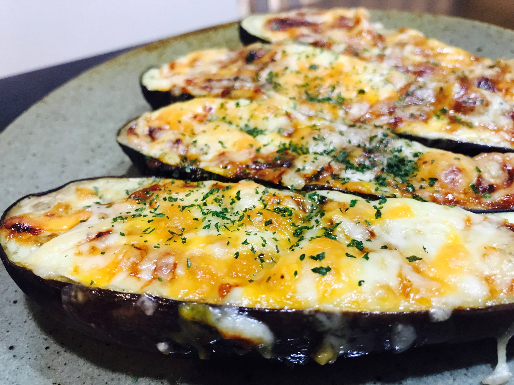 なすの味噌マヨチーズ焼き