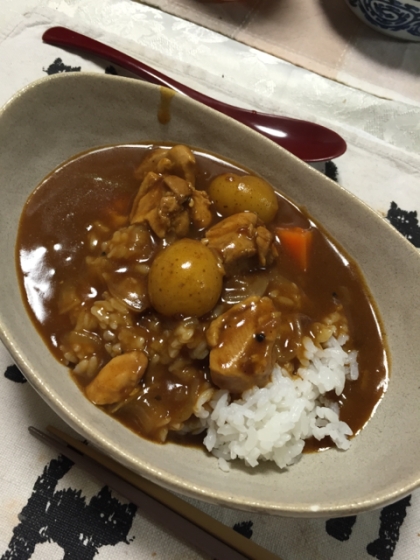 味わい深くて美味しいカレーでした(*^^*)