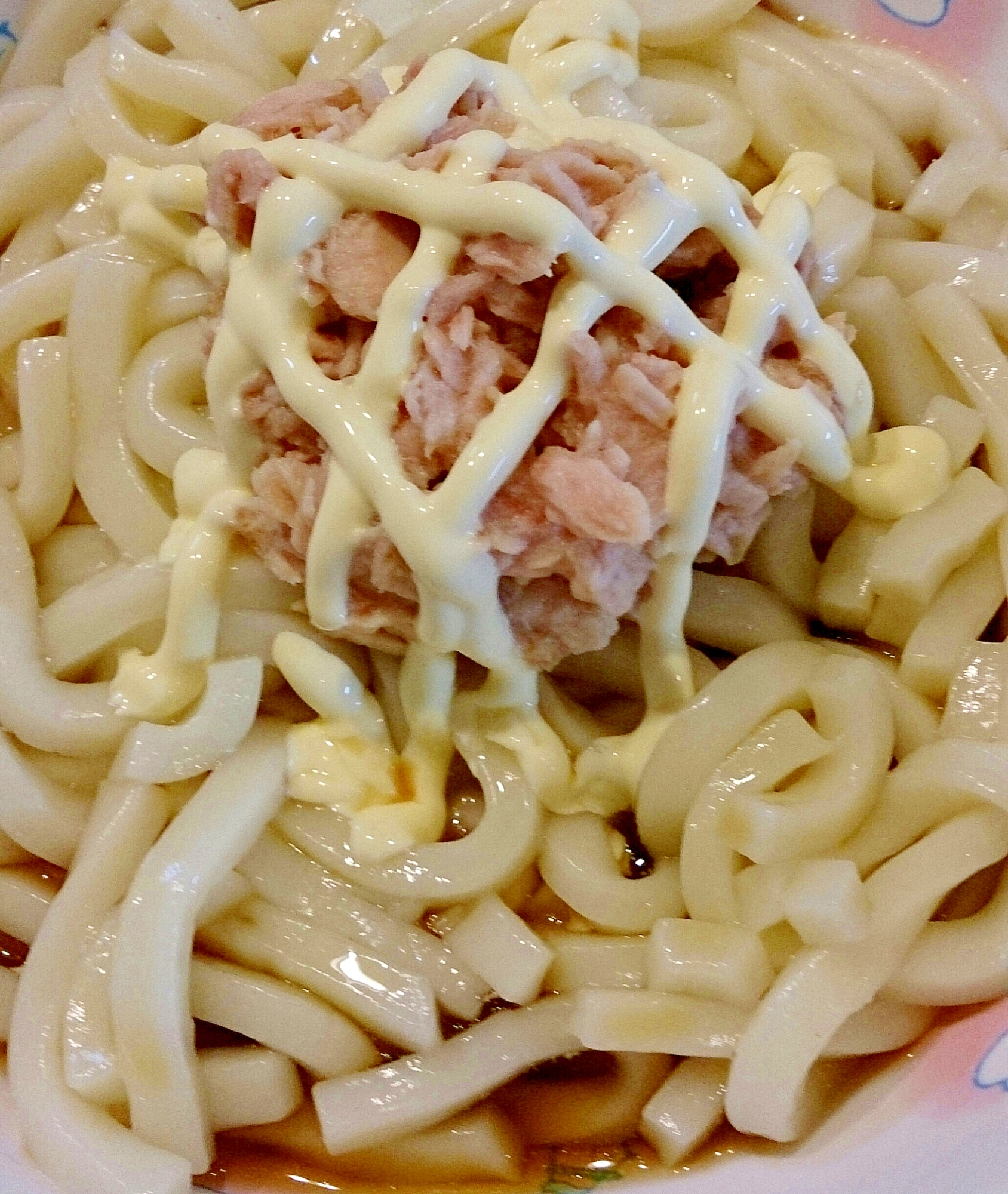 お子様用に！簡単！ツナマヨぶっかけうどん