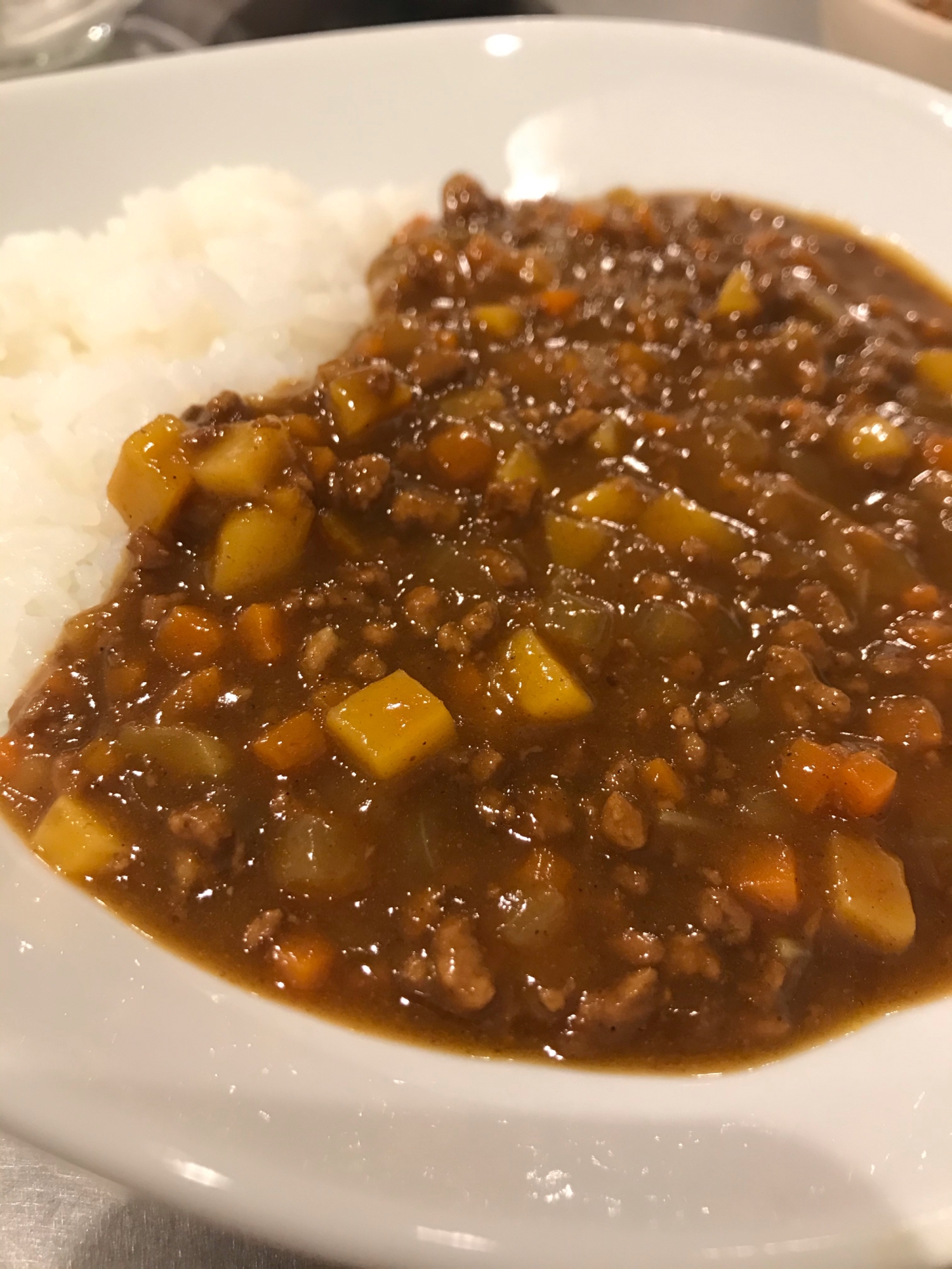 時短 お肉の旨味 挽き肉カレー レシピ 作り方 By Momoれしぴ 楽天レシピ