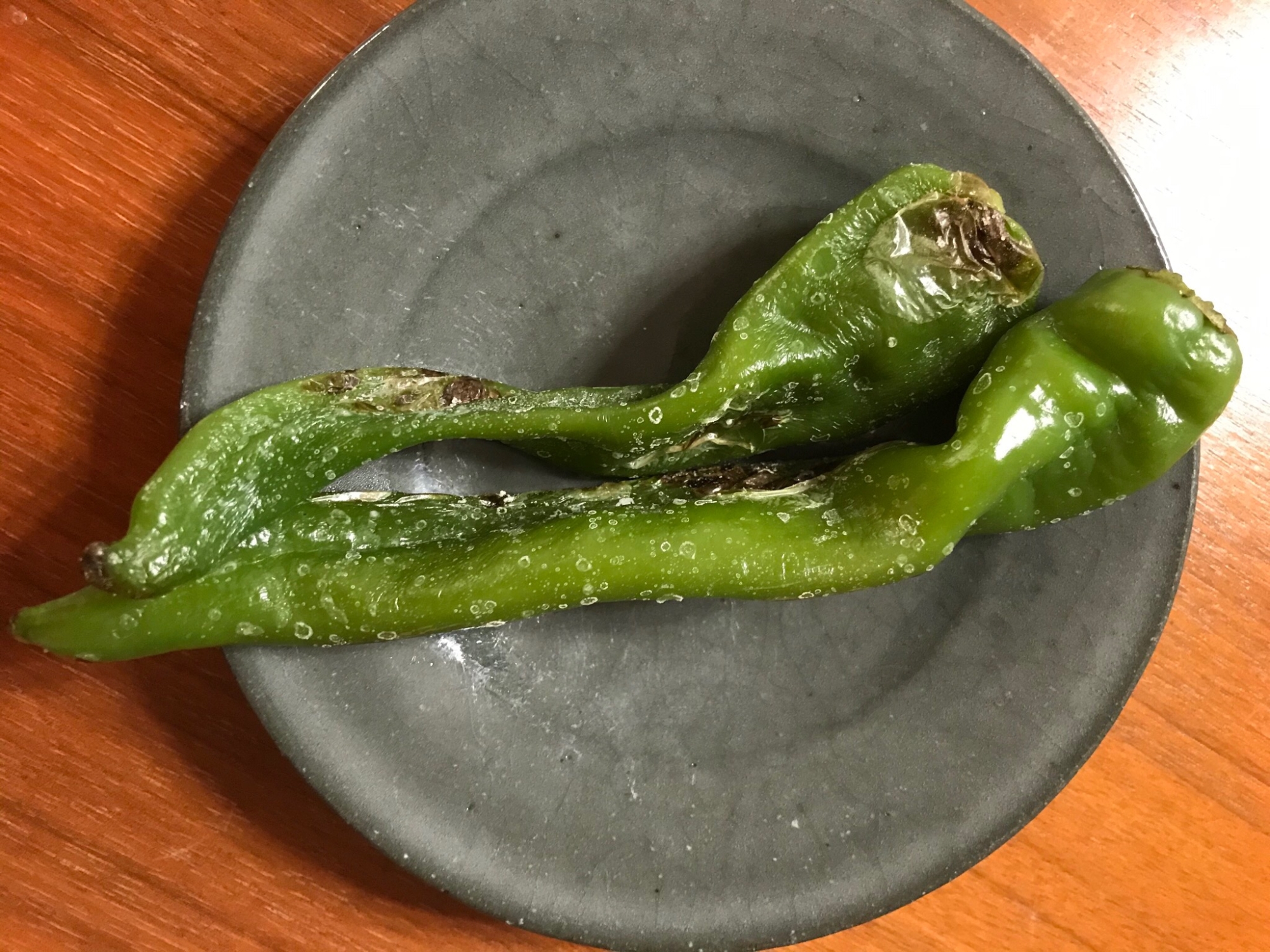 涼やか万願寺の焼き物