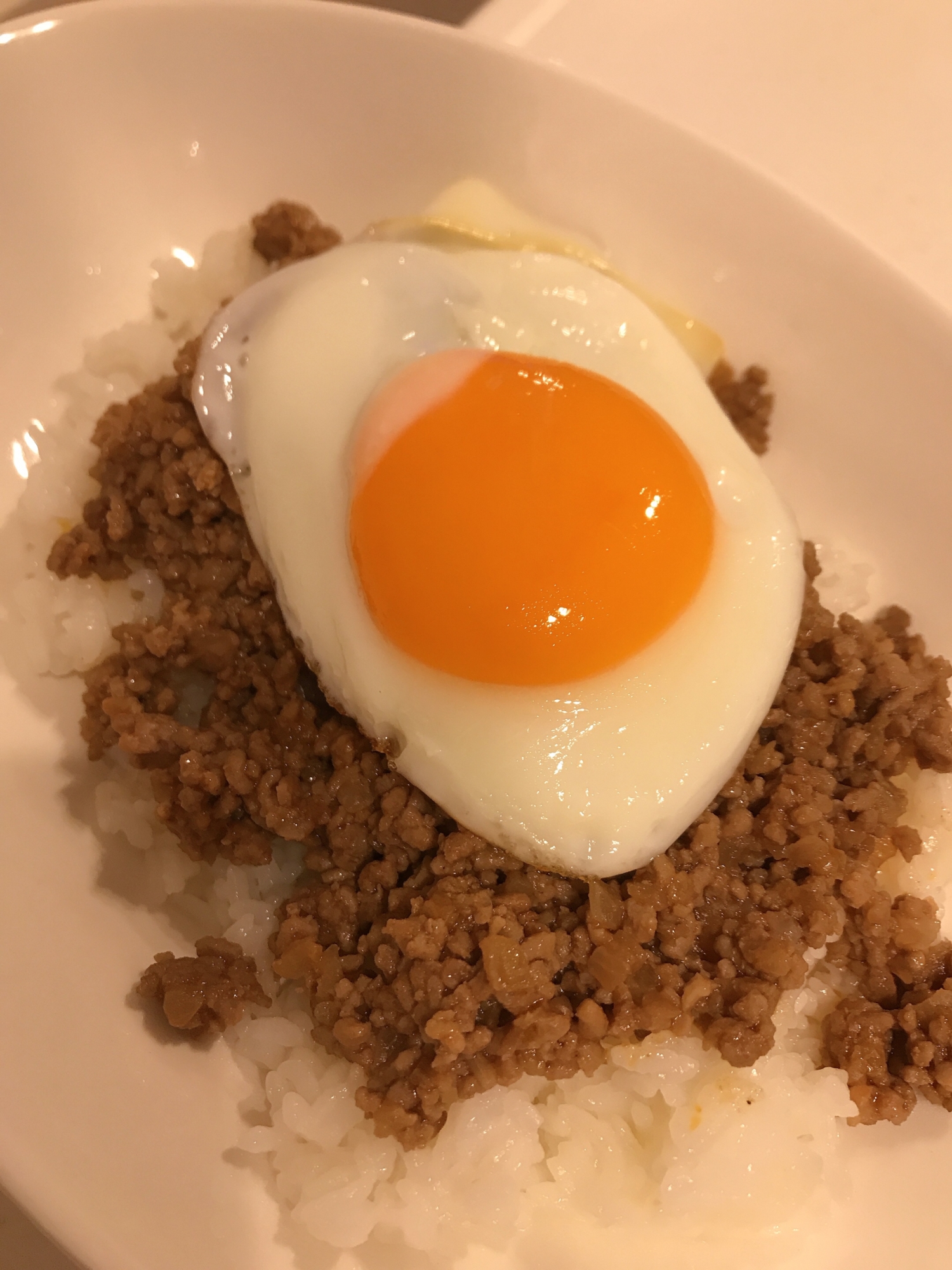 カフェ風☆甘辛そぼろ丼