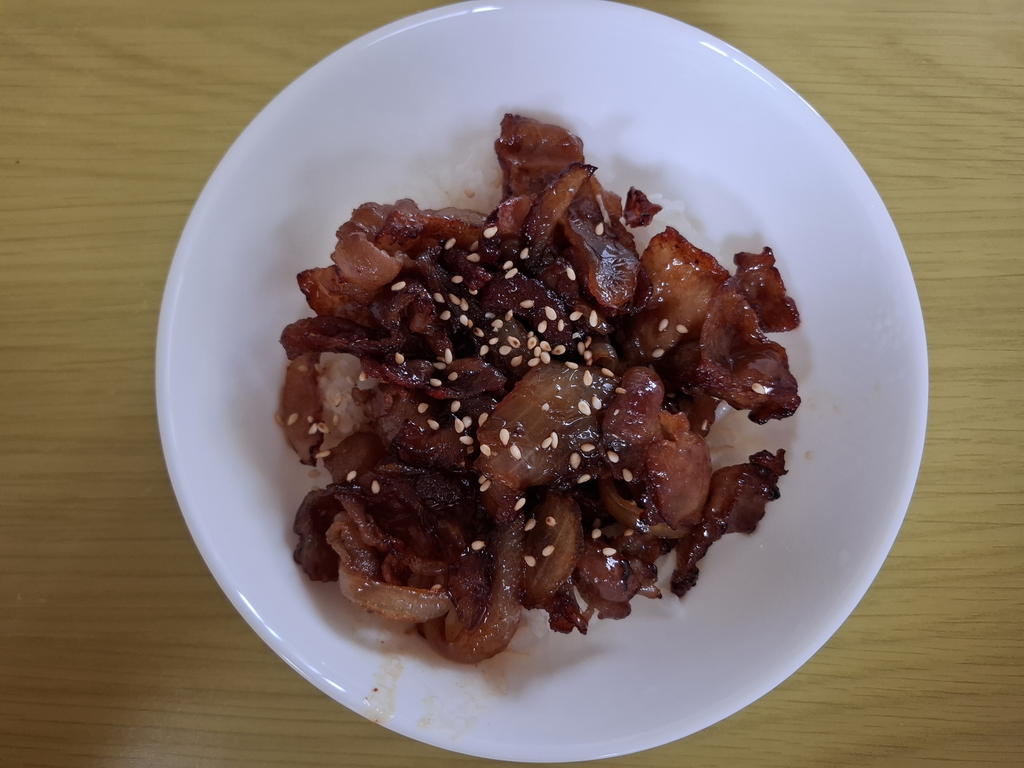 甘辛豚バラ丼