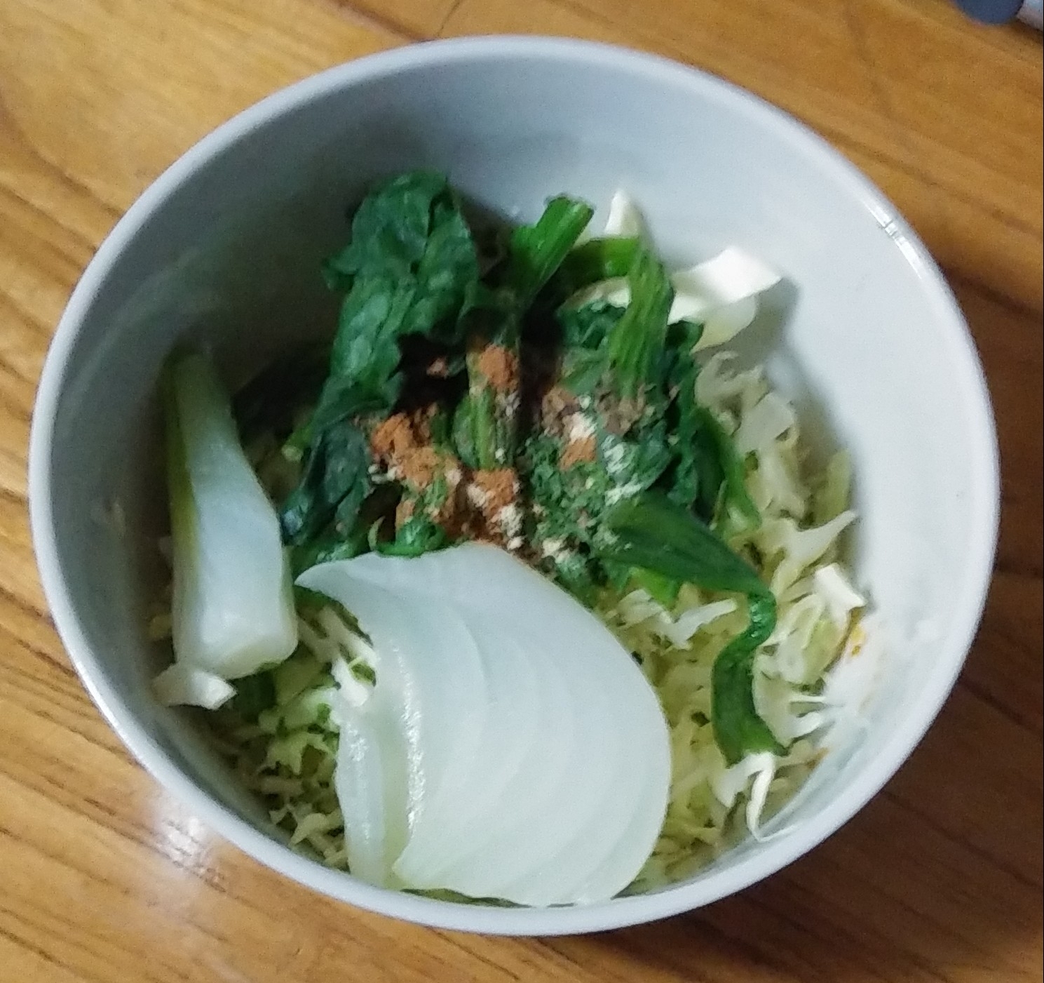 新玉ねぎで温野菜