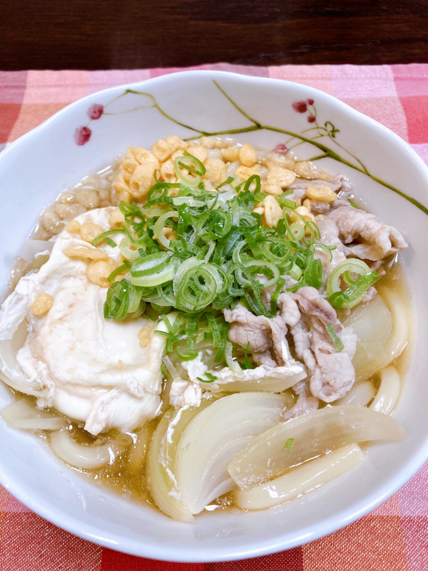 簡単‼肉たま煮込みうどん♡