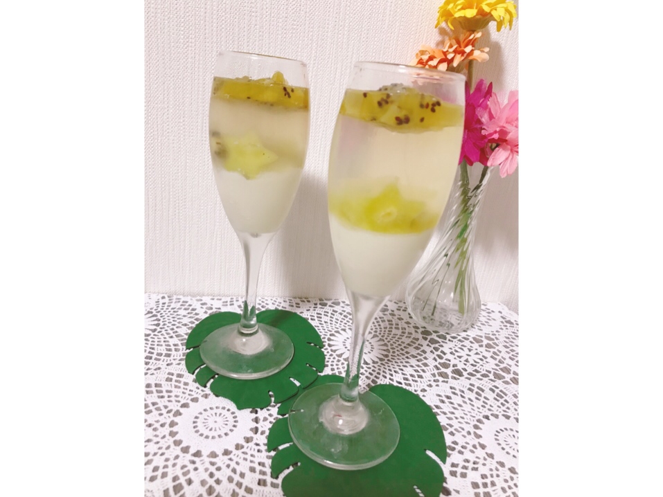 ワイングラスでおしゃれキウイゼリー レシピ 作り方 By るな8718 楽天レシピ ワイングラスでおしゃれキウイゼリー レシピ 作り方 By るな8718 楽天レシピ