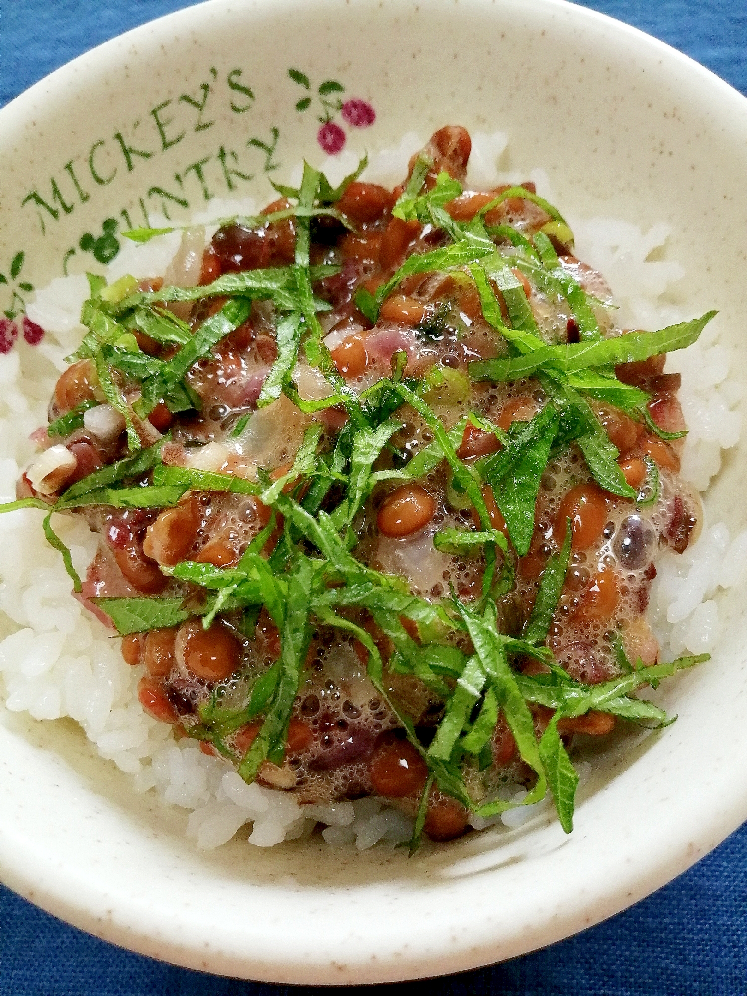 納豆の食べ方-香味梅しば♪