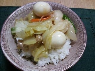 具だくさん中華丼