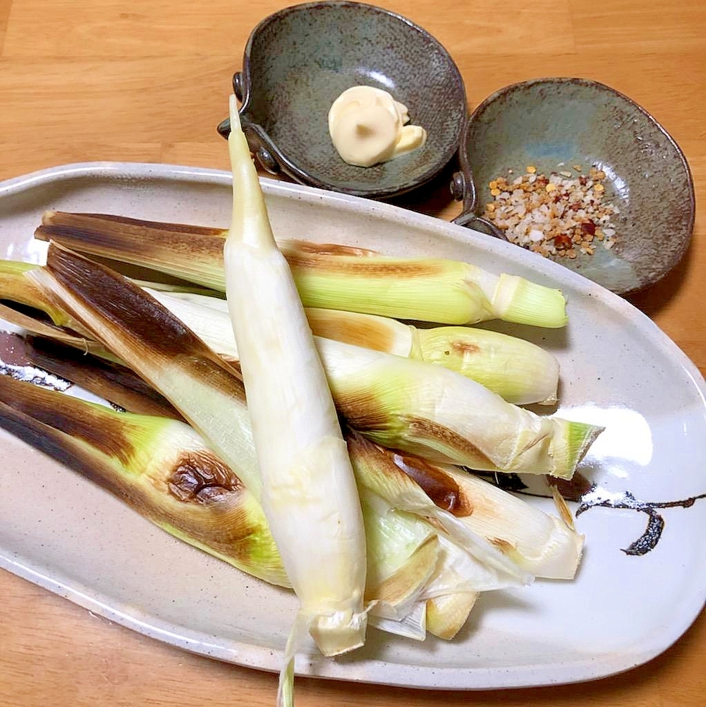 秋の味覚＊魚焼きグリルで焼くだけ簡単！マコモダケ