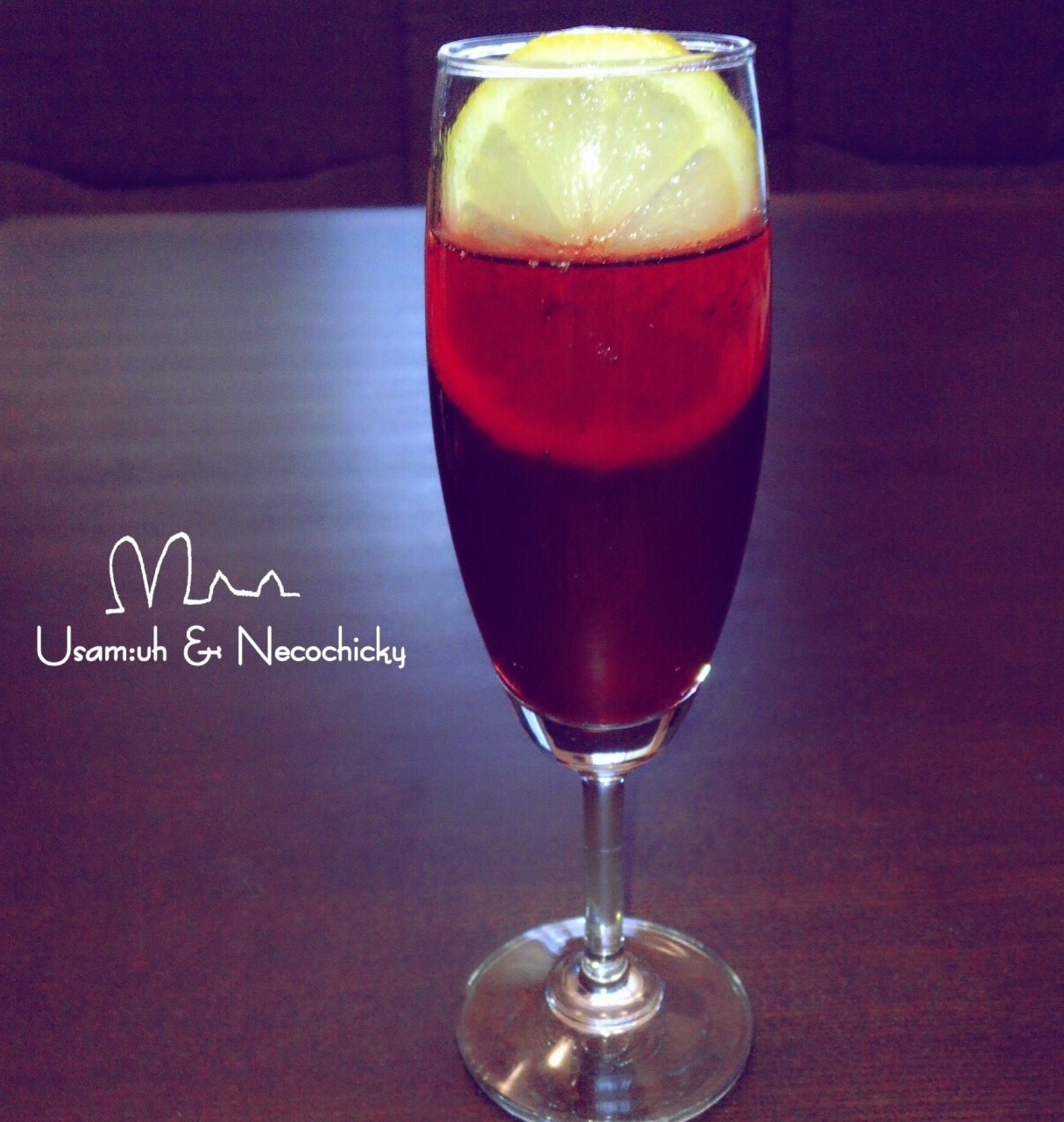 カシスシロップでノンアルカクテル☆カシスリッキー