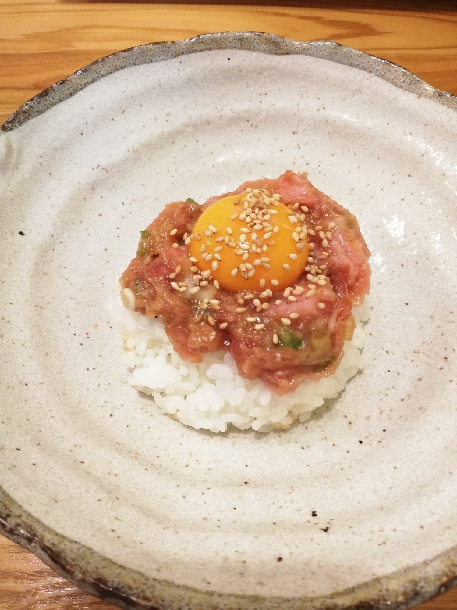 ユッケ風☆ネギトロ丼