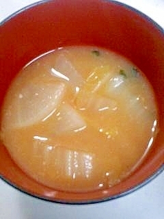 大根と白菜の味噌汁