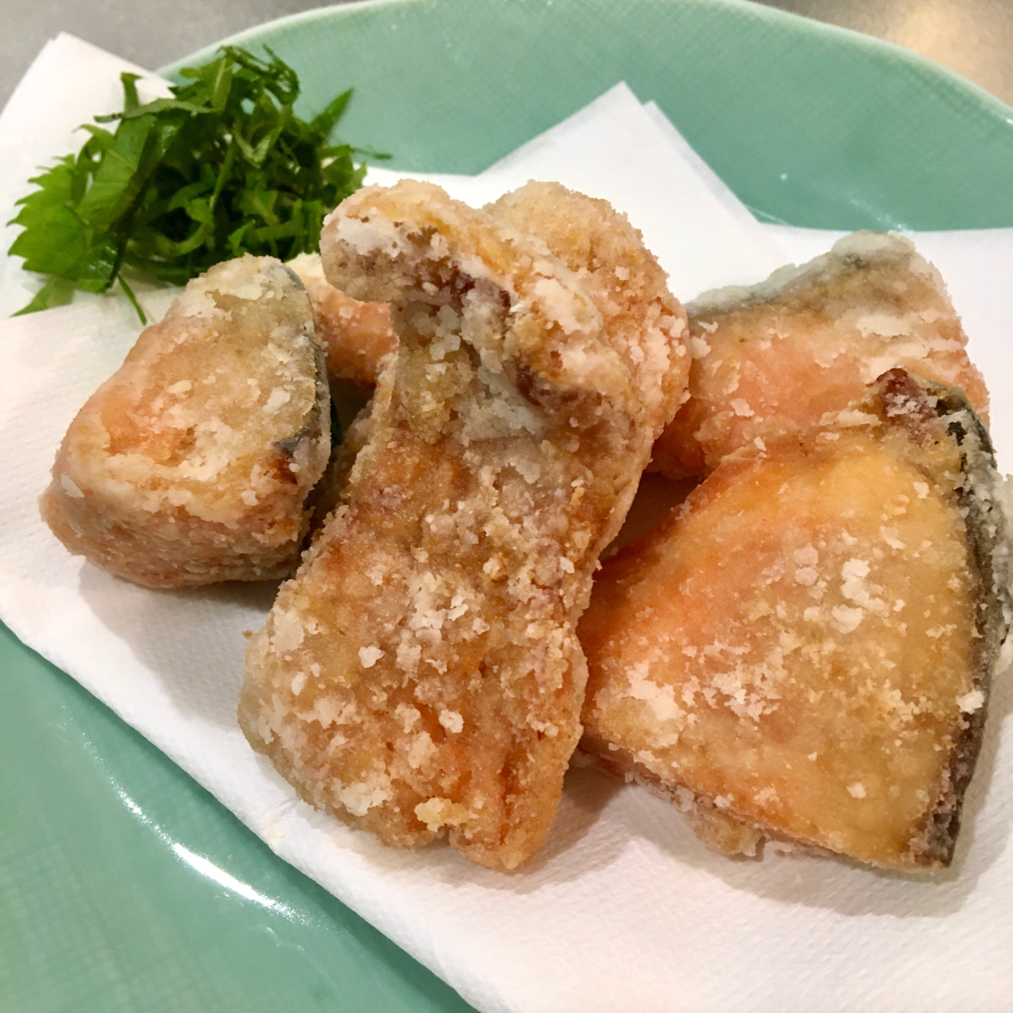 2度揚げがポイント 塩紅鮭で竜田揚げ レシピ 作り方 By Sun 楽天レシピ