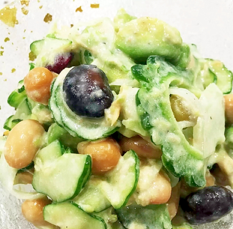 アボカドとゴーヤの栄養満点サラダ レシピ 作り方 By きくママ 楽天レシピ