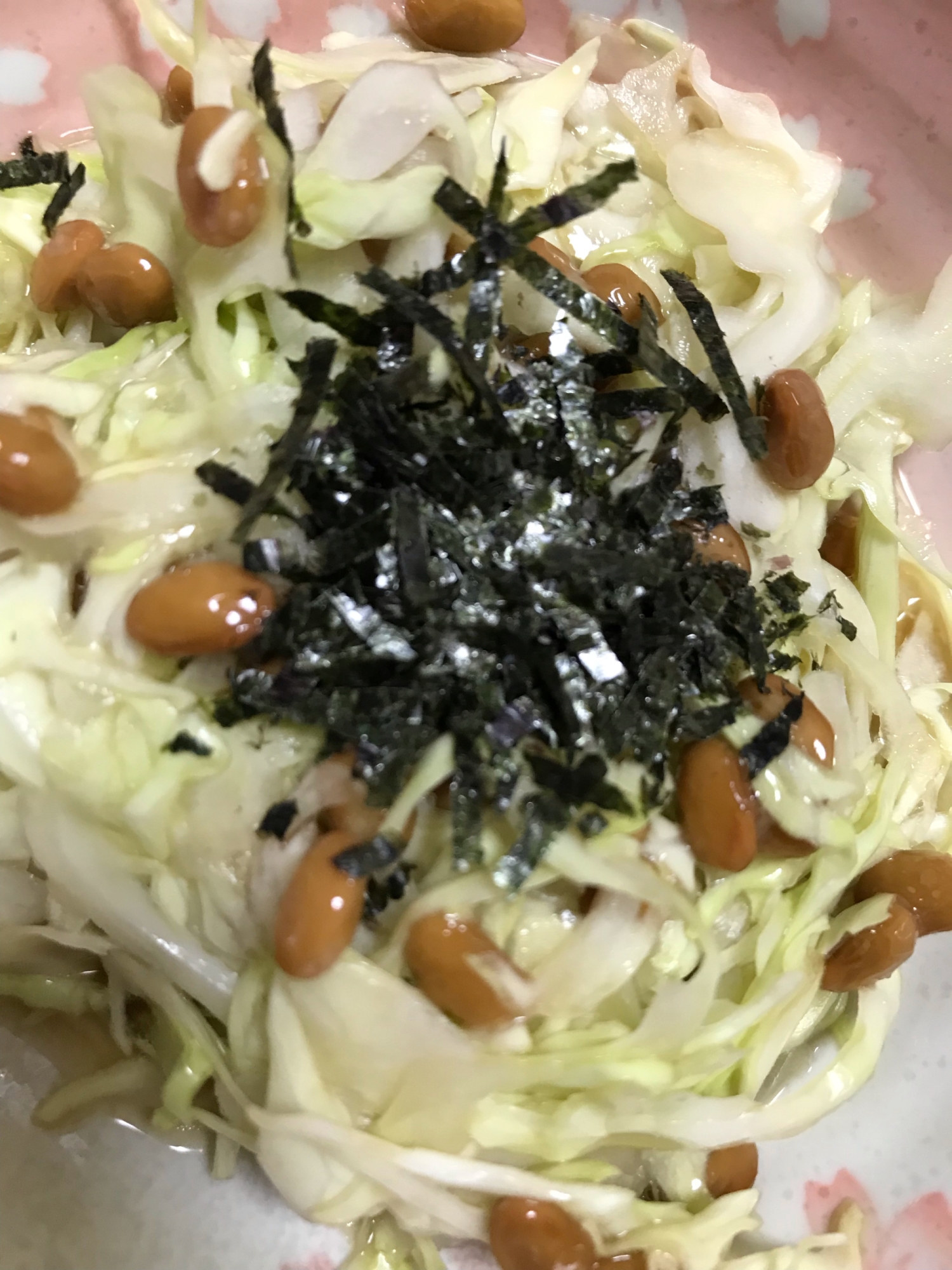 納豆キャベツサラダ