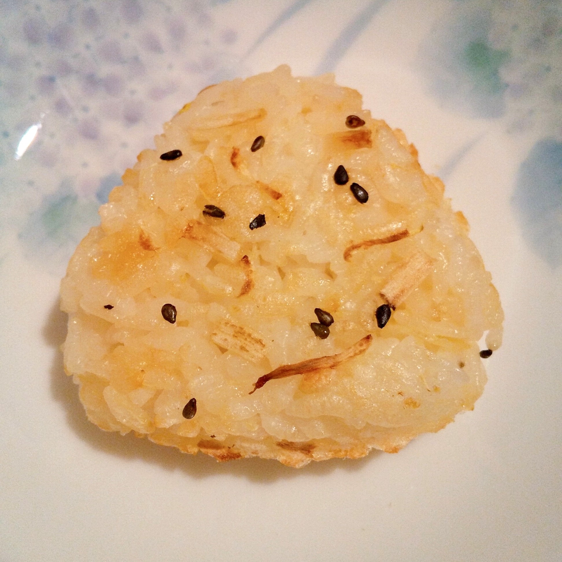 もやしとキャベツの焼きおにぎり