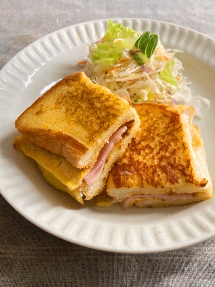 卵焼き器で♪ワンパントースト