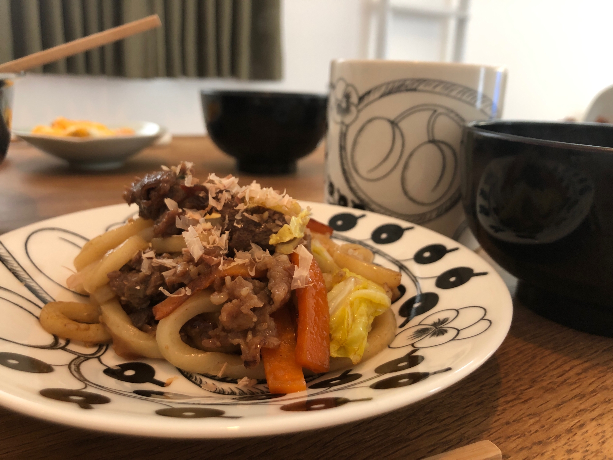 コストコのプルコギで焼うどん