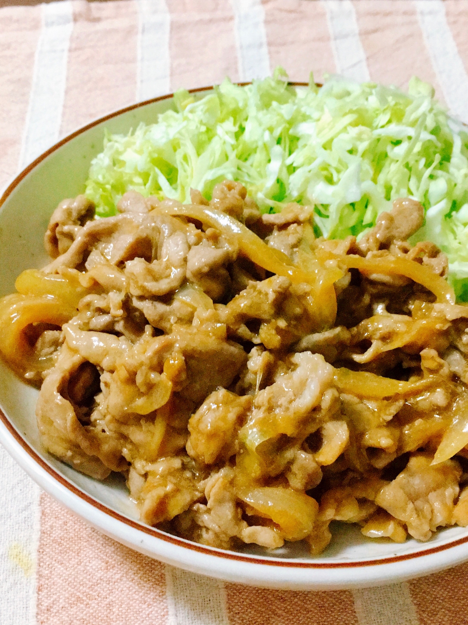 ポン酢でさっぱり☆豚の生姜焼き