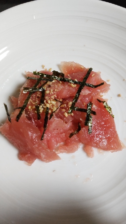 まぐろのわさび海苔醤油和え