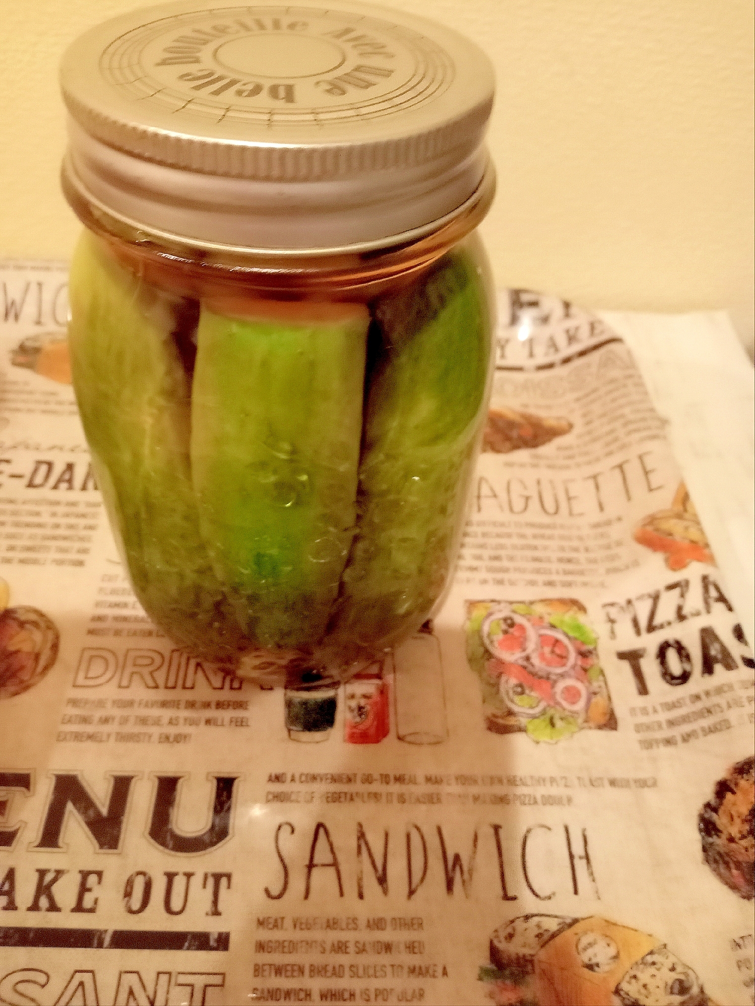 ６か月日持ちするきゅうりのピクルス