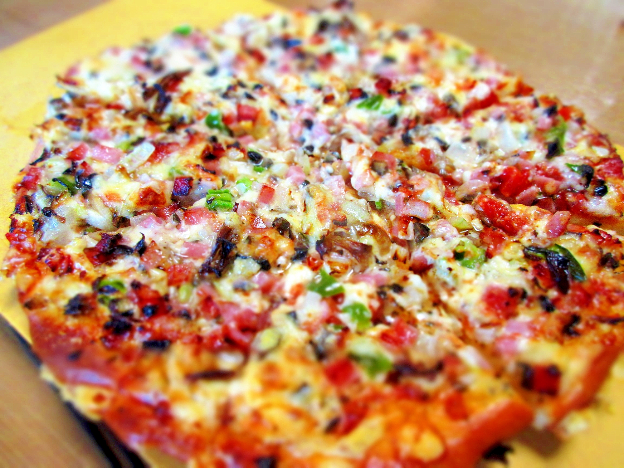 28cmコピーキャットドミノピザのパンピザ レシピ 作り方 By Miashimatora 楽天レシピ