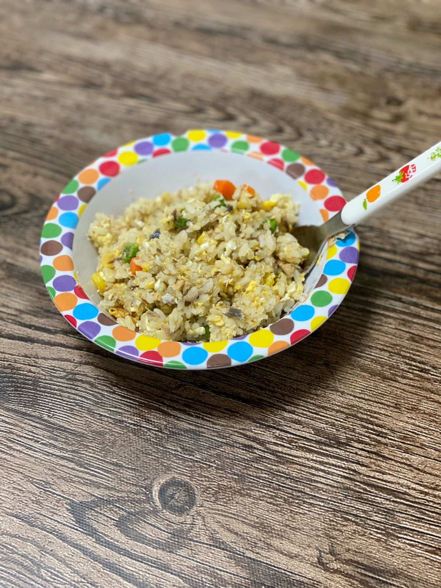 簡単！栄養摂取！子どもの朝ご飯にサバ缶チャーハン