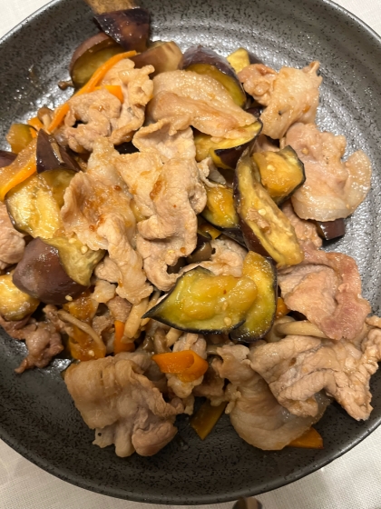 豚肉と野菜の焼肉のたれ➕甜麺醤炒め