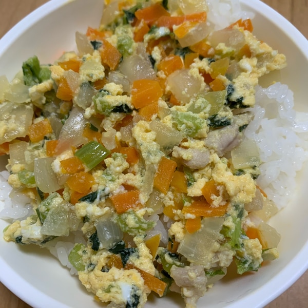 離乳食後期から野菜たっぷり親子丼 レシピ 作り方 By Yopipi 楽天レシピ 離乳食後期から野菜たっぷり親子丼 レシピ 作り方 By Yopipi 楽天レシピ