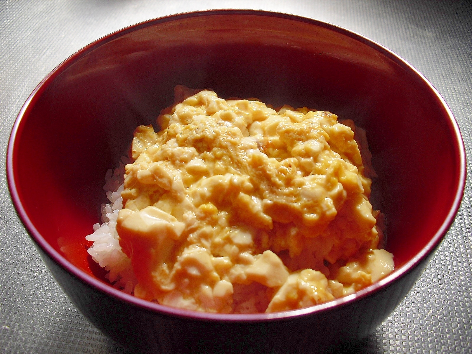 簡単朝御飯♪我が家の“卵豆腐丼”