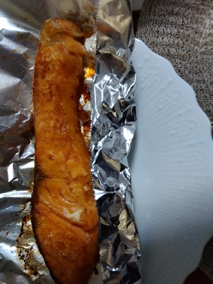 鮭のバターゆず汁焼き