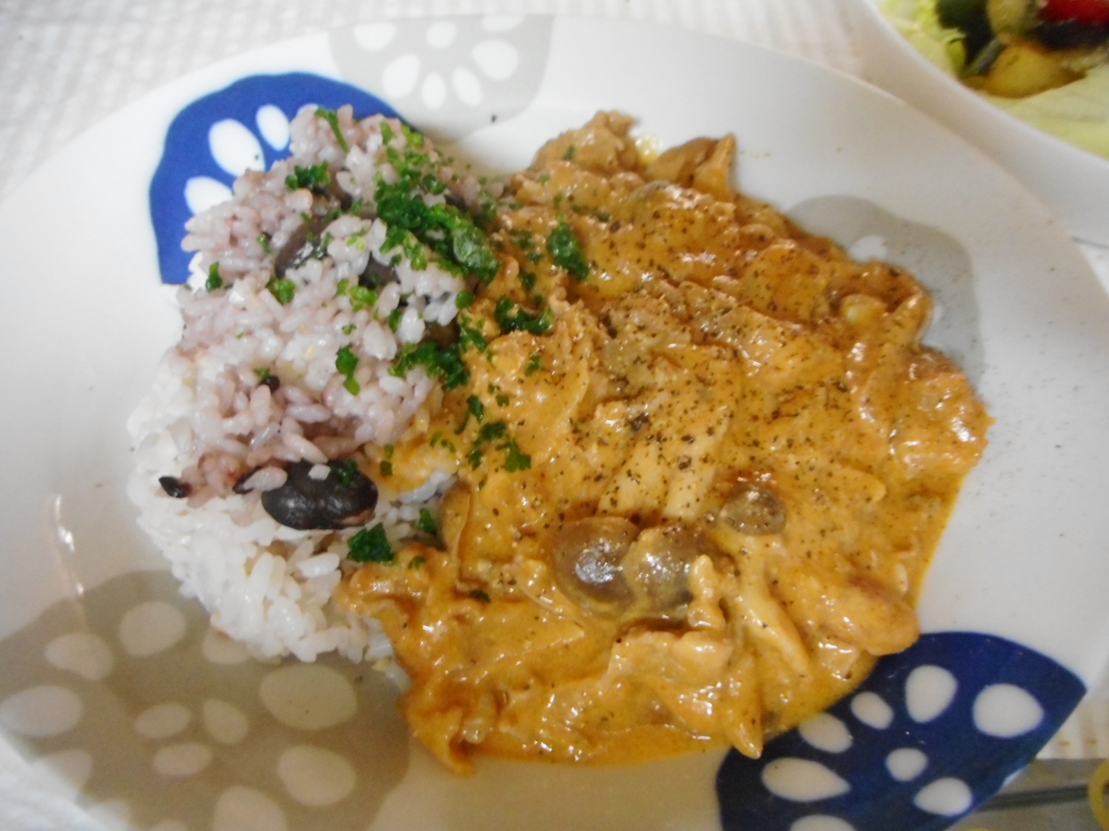 豚肉のサワークリームトマト煮ご飯