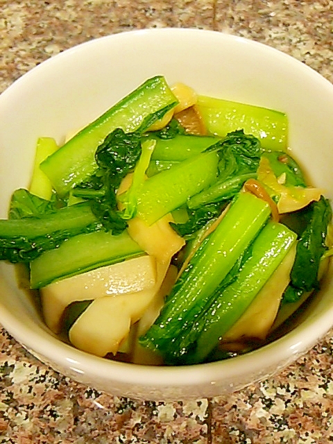 小松菜とエリンギの中華炒め