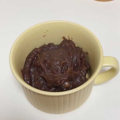 ゆであずき缶が余ってたので作ってみました！！！簡単で美味しあんこになりました(* ˊᵕˋㅅ)ありがとうございます