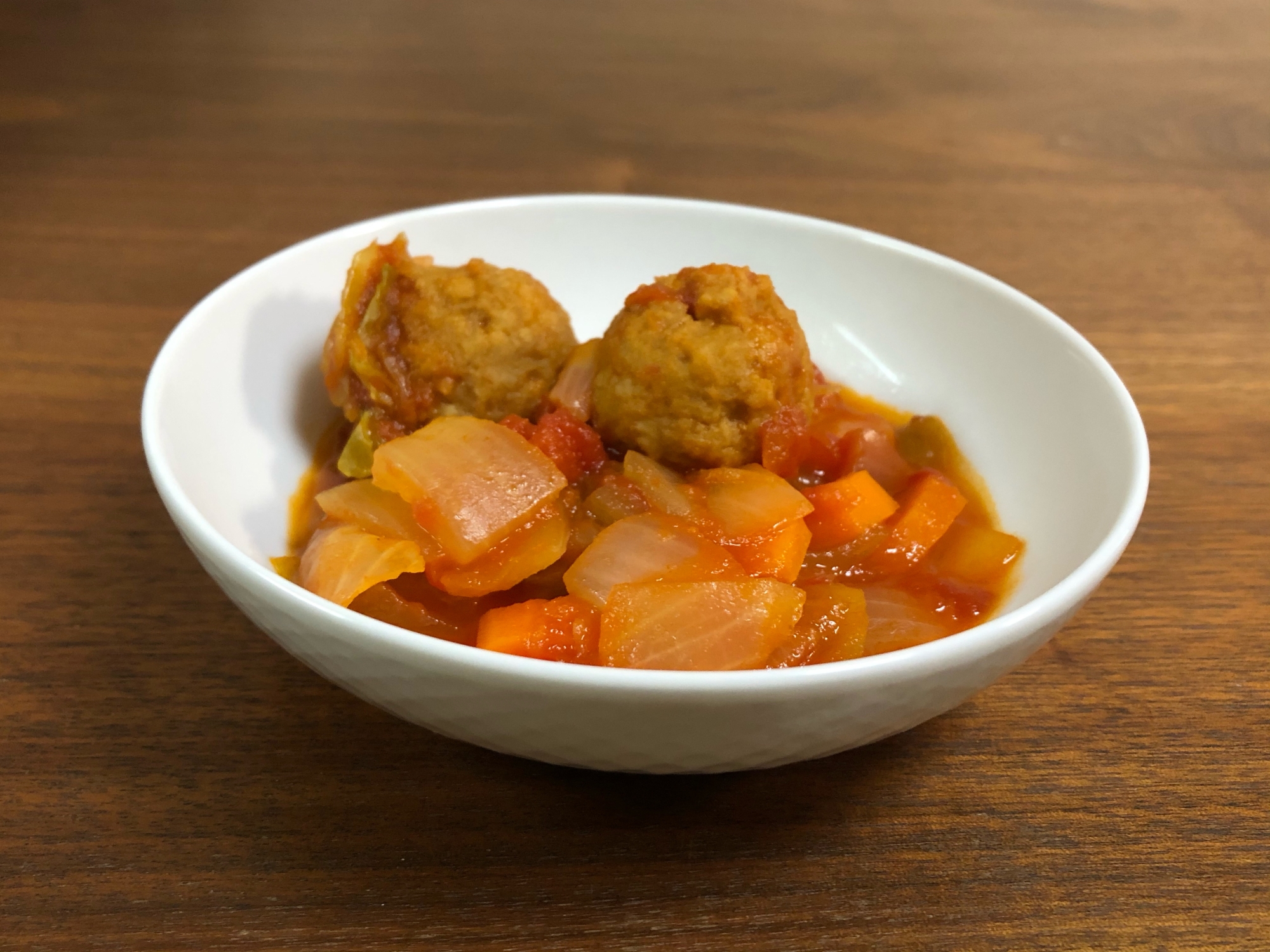 ホットクック☆冷凍鶏団子とたっぷり野菜のトマト煮