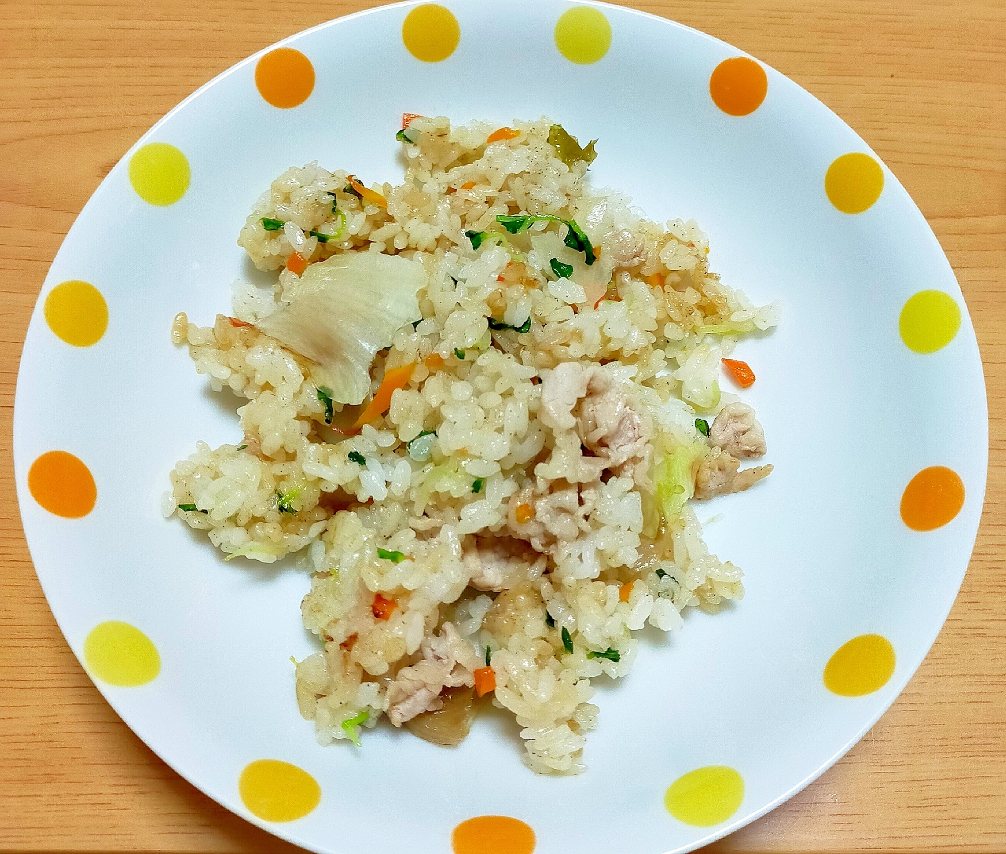 豚肉と野菜の焼き飯